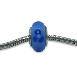 Pandora Flower Design Murano Glass Charm